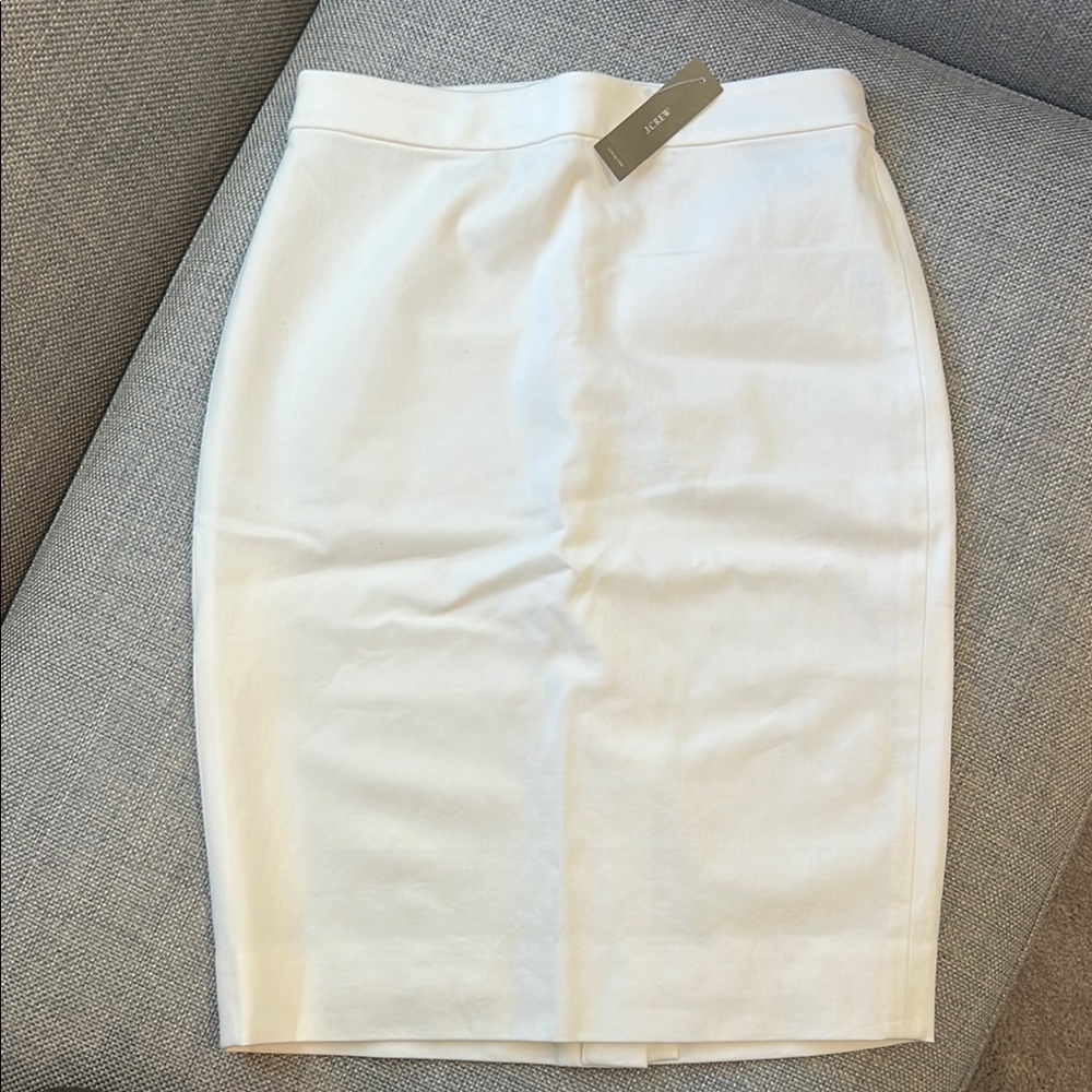 J. Crew NO. 2 Pencil Skirt (white)